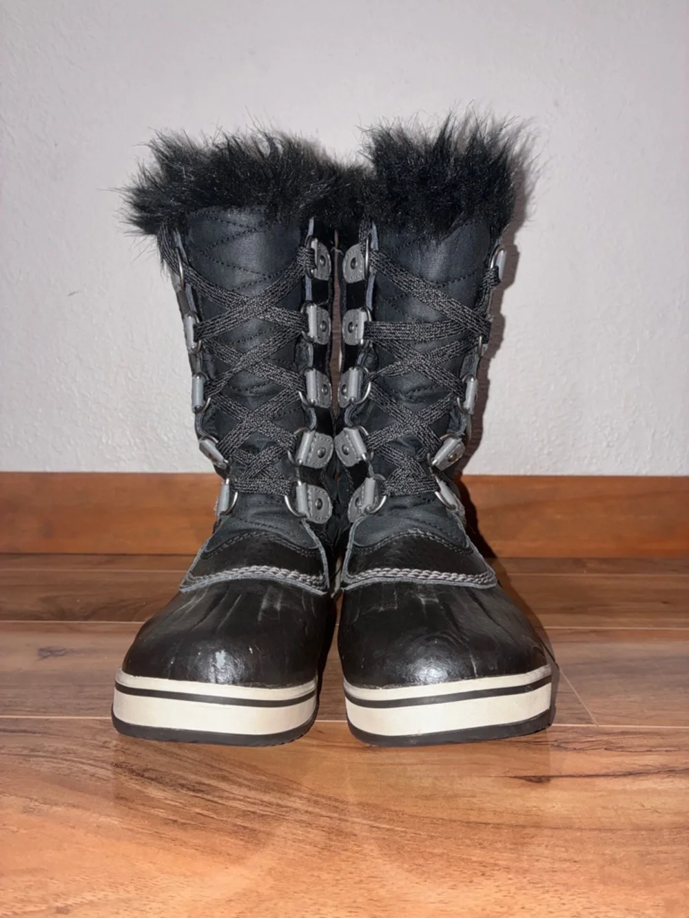 Sorel Kids Tofino II waterproof winter snow boots, black- size 3